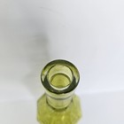  Lime Green Stained Glass Bottle Home Kitchen Decor 12  Tall