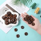 50 Pcs Large Natural Wood Buttons  1 Inch  25 Mm  Brown 2 5 Cm 