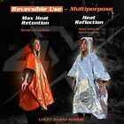 Emergency Blankets   Rain Hybrid Survival Equipment retains 90  Of Heat  4 Pack