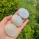 Natural Rainbow Moonstone Crystal Palm Stone  Moonstone Tumbled Stone Gifts