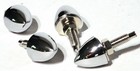 License Plate Bolts 4  Bullet Chrome Metal For Peterbilt Kenworth Freightliner