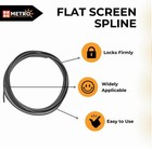 Flat Screen Spline -  315 Flat Spline For Screens roll Of 1000 Feet  Black Vinyl