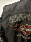  Harley Davidson Ride Ready Textile Jacket Black Flame Large 98303-10vm Mint