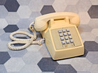 Vintage Beige Western Electric Bell System 2500 Dm Desk Telephone Push Button