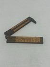 Vintage 6  Stanley No  13 1 2 Boxwood   Brass Folding Caliper Rule