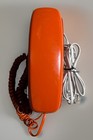  Western Electric Burnt Orange Trimline Wall Telephone Touch Tone  Vintage  Nice