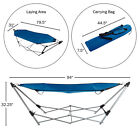 Portable Hammock With Stand Adult Size Camping Backyard Holds 250 Pounds