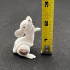 Vintage Miniature White Mouse Figurine Bone China Japan