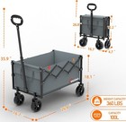 Wagons Carts Foldable Lightweight Portable Utility Shopping Cart With Wheels