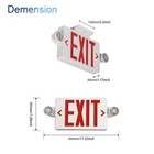 Red Exit Sign With Emergency Light  Led Exit Light With Battery Backup  Ul Li   