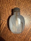 Antique Chinese Ston Agate Snuff Bottle With Agate Stopper