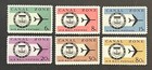 Travelstamps  Canal Zone Airmail Stamps Scott  c42-c47 Mint Mnh Og