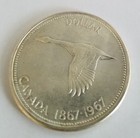  1967- Proof Like Canada Silver Dollar Flying Goose  Avg Circulated
