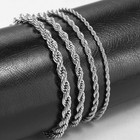 Usa Stock 2 3 4 8 10mm Rope Chain Necklace For Men Women Stainless Steel