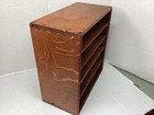 Arts   Crafts 1920s Desktop Storage Organizer Quarter-sawn Tiger Oak Dovetails