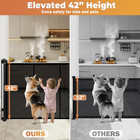 Retractable Baby Gate Dog Gate Extra Wide 236 Inches Tall Child Pet Safety Fence