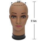 Bald Mannequin Head Brown Female Professional Cosmetology For Wig Making  Displa