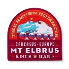 Mt  Elbrus Seven Summits Embroidered Iron-on Patch