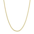14k Real Solid Yellow Gold 1 5mm 18  Rope Chain Necklace With Lobster Claw Clasp