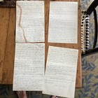 Vintage Ww2 Lot Of 4 Letters From Son To Dad 1943 - Some Pages Missing 