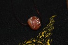 Large Authentic Ancient Round Etched Carnelian Bead In Good Condition