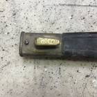 Vintage Estate Antique Military Bayonet Leather   Brass Scabbard   Sheath Read