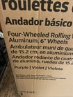 Medline Rollator Walker With Brakes And Storage Seat Purple