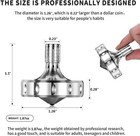 Premium Metal Spinning Top - Long-lasting Gyro Toy For Endless Fun  silver 