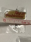 Vtg New Team Budweiser Bud Beer Metal Enamel Hat lapel Pin Enamel Pin