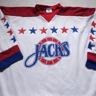Vintage 90s Baltimore Bandits Jacks Ahl Hockey Jersey Xl Ruberti   s Eagle Rare