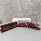 Hawthorne Village Budweiser Christmas Train Starter Set Locomotive tender box C 