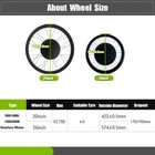 20 26inch 36v 48v 500w Snow Ebike Rear Rotate Brushless Hub Motor Conversion Kit