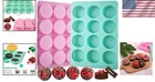 Silicone Cookie Molds 2 Pack 12 Cavities For Chocolate Candies Mini Cakes