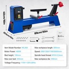 14 x20  Benchtop Wood Lathe 400w Wood Turning Lathe Machine W wrench   2 Chisels