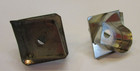 Primitive Old 1920 s Christmas Bell Diamond Two Antique Tin Cookie Cutters