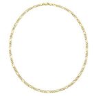 18k Layered Real Gold Filled Figaro Links Anklet Bracelet 10 Inch 5mm