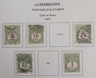 Luxembourg  - 1907 - Lot Of Stamps  On Album Page - Used    Mh