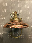 Vintage Brass Bulkhead Light With Copper Shade- Wall Light 