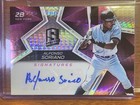 Alfonso Soriano 2017 Spectra Baseball Autograph Signed Purple  15 Yankees Cubs