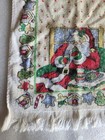 2 1980s Christmas Hand Towels Mistletoe 22   14     Santa 15   11   