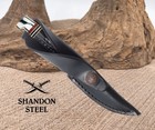 Case Xx  17916  Usa Buffalo Horn Hunter with Leather Sheath Bhmfinn Ss Pattern