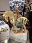 Chinese Statue Porcelain Tang Dynasty Sancai Equestrian With Rider Figure