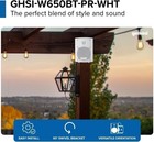 Gemini Ghsi-w650bt-pr-wht Refurbed Waterproof Outdoor Bluetooth Speakers