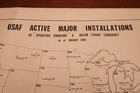 Vintage 1966 United States Air Force Usaf Installation Base Map Command Sac Tac