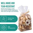 1 25-mil Expandable Gusseted Poly Bags Clear Polyethylene Multiple Sizes Ldpe