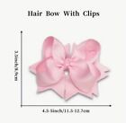 Pink 5    Hair Bow Clip Grosgrain Ribbon Girl Hair Barrette Alligator Clip