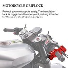 For Motorbike Atvs Bikes Moped Grip Handlebar Lock Anti-theft Brake Lever Lock