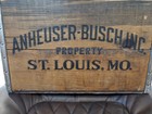 Vintage 1876-1976 Budweiser Anheuser-busch Wooden Box St  Louis Beer Crate Eagle
