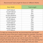 5-12 Ft Antique Top Mount Single Door Sliding Barn Door