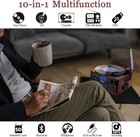 10 In 1 Bluetooth In out Record Player 3 Speed Vinyl Vintage Turntable Cd Player